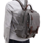 Mochila Tela Canva Con Asas Convertibles